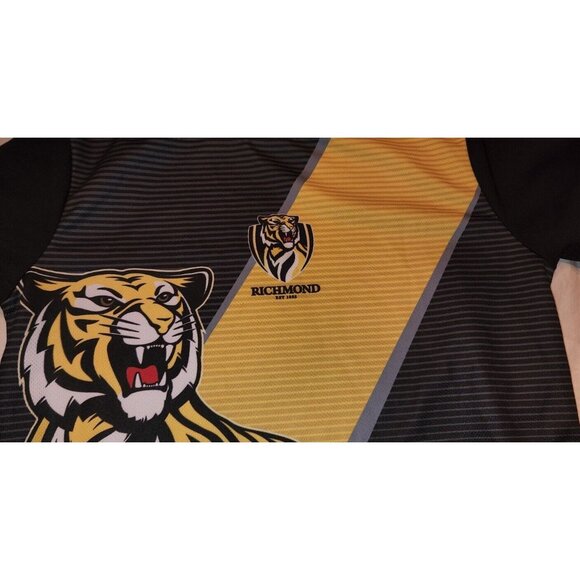 RICHMOND TIGERS afl youth shirt size 10 Australian Football League preowned B2 - Picture 2 of 11